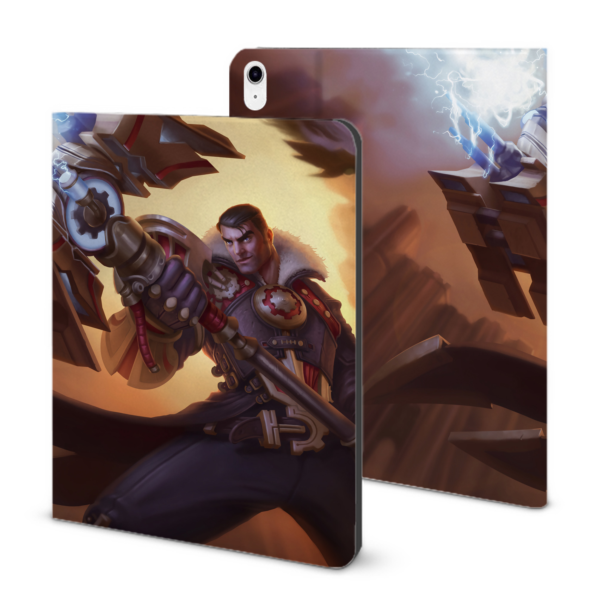 （画像用） リーグ・オブ・レジェンド League of Legends LOL IPad ケース ブック型 PUレザー TPU 耐衝撃 軽量 薄型 ペン収納なし 全面保護 IPad 各モデル対応